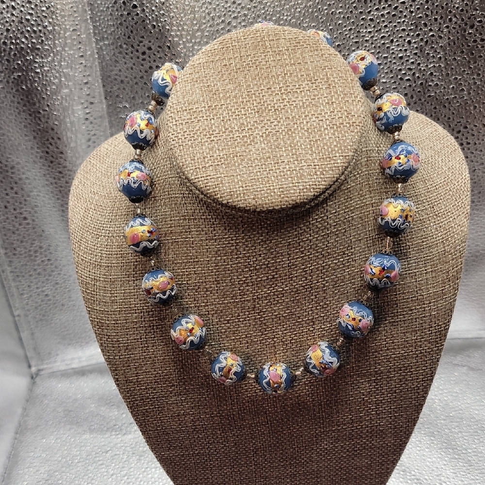Colorful Wedding Cake Bead Necklace